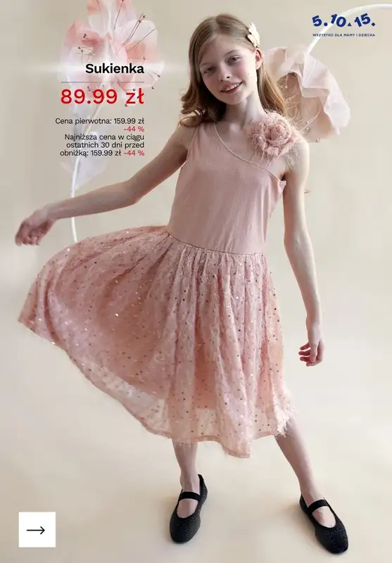 5.10.15 - gazetka promocyjna Komunie i chrzty - odzież dziecięca od środy 15.04  - strona 8