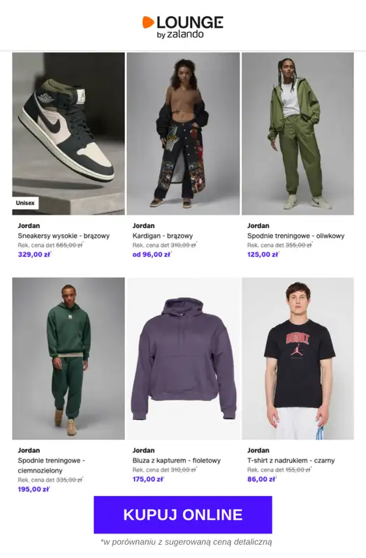 Lounge by Zalando - gazetka promocyjna Specjalne okazje: Jordan od środy 15.04 do niedzieli 19.04 - strona 9