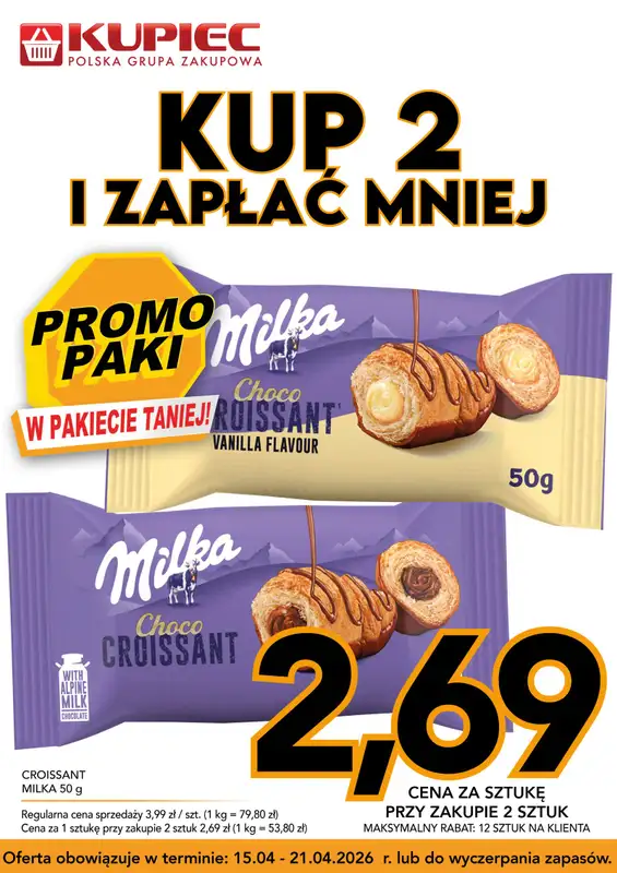Kupiec - gazetka promocyjna Promopaki od środy 15.04 do wtorku 21.04 - strona 2
