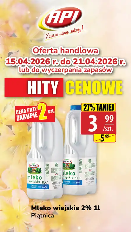 API Market - gazetka promocyjna Plakaty promocyjne od środy 15.04 do wtorku 21.04 - strona 4