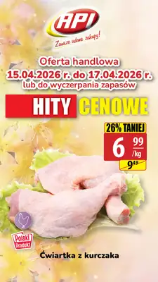 API Market - gazetka promocyjna Plakat promocyjny od środy 15.04 do piątku 17.04