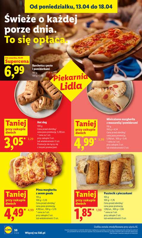 Lidl - gazetka promocyjna Oferta od czwartku od czwartku 16.04 do soboty 18.04 - strona 56