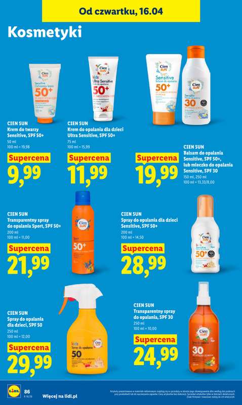 Lidl - gazetka promocyjna Oferta od czwartku od czwartku 16.04 do soboty 18.04 - strona 90