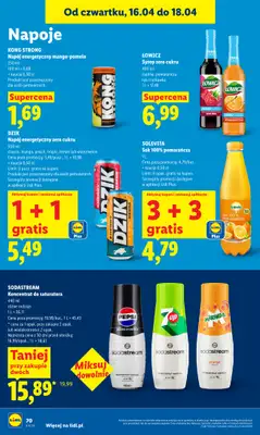 Lidl - gazetka promocyjna Oferta od czwartku od czwartku 16.04 do soboty 18.04 - strona 72