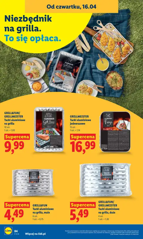 Lidl - gazetka promocyjna Oferta od czwartku od czwartku 16.04 do soboty 18.04 - strona 88