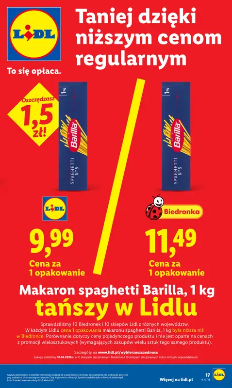 Lidl - gazetka promocyjna Oferta od czwartku od czwartku 16.04 do soboty 18.04 - strona 17