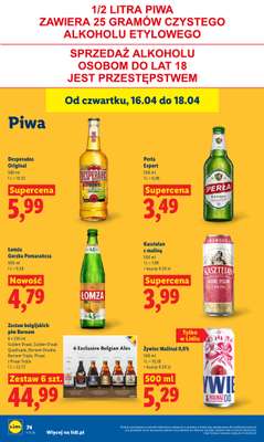 Lidl - gazetka promocyjna Oferta od czwartku od czwartku 16.04 do soboty 18.04 - strona 78