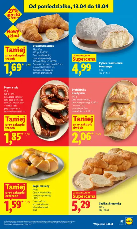Lidl - gazetka promocyjna Oferta od czwartku od czwartku 16.04 do soboty 18.04 - strona 57