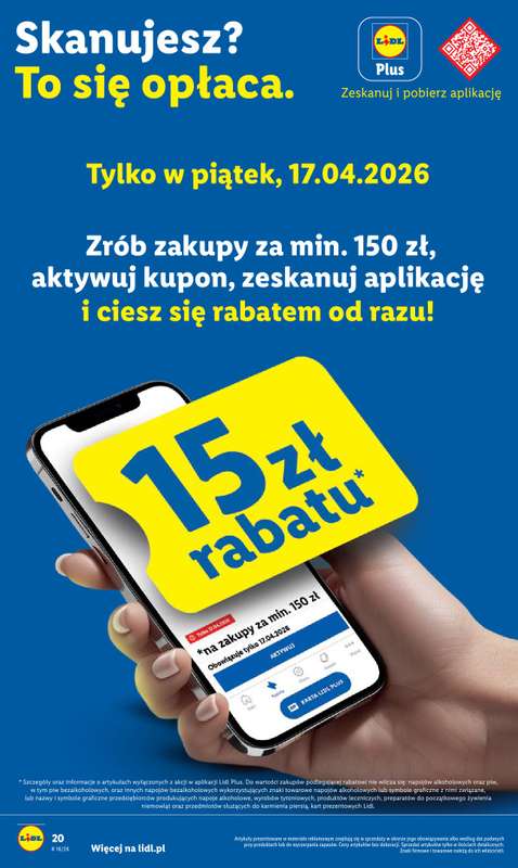 Lidl - gazetka promocyjna Oferta od czwartku od czwartku 16.04 do soboty 18.04 - strona 20