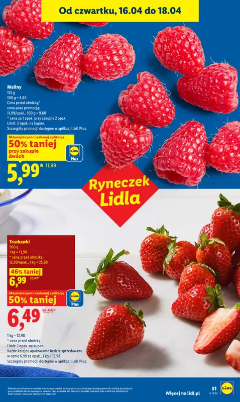 Lidl - gazetka promocyjna Oferta od czwartku od czwartku 16.04 do soboty 18.04 - strona 51