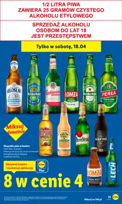 Lidl - gazetka promocyjna Oferta od czwartku od czwartku 16.04 do soboty 18.04 - strona 23