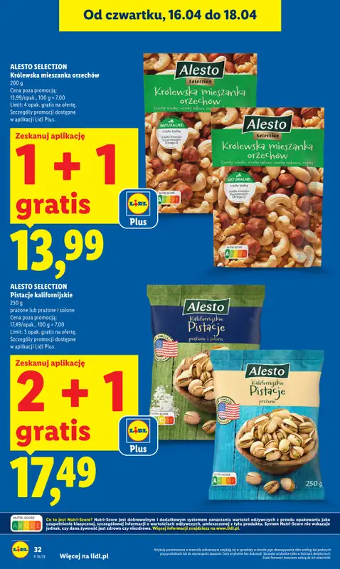 Lidl - gazetka promocyjna Oferta od czwartku od czwartku 16.04 do soboty 18.04 - strona 32