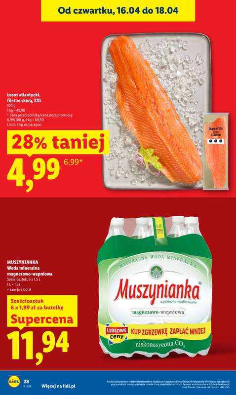 Lidl - gazetka promocyjna Oferta od czwartku od czwartku 16.04 do soboty 18.04 - strona 28