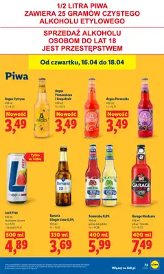 Lidl - gazetka promocyjna Oferta od czwartku od czwartku 16.04 do soboty 18.04 - strona 77