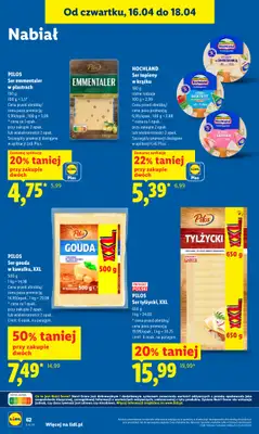 Lidl - gazetka promocyjna Oferta od czwartku od czwartku 16.04 do soboty 18.04 - strona 62