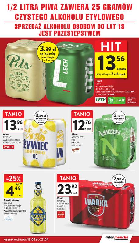 Intermarche - gazetka promocyjna Gazetka od czwartku 16.04 do środy 22.04 - strona 35