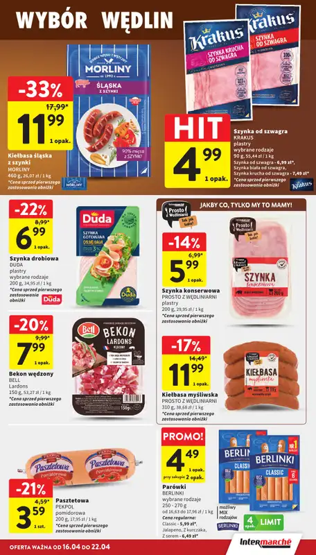 Intermarche - gazetka promocyjna Gazetka od czwartku 16.04 do środy 22.04 - strona 17