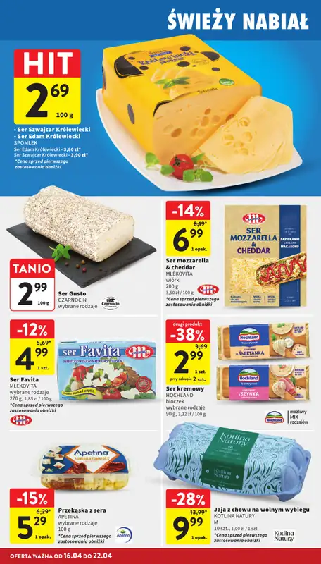 Intermarche - gazetka promocyjna Gazetka od czwartku 16.04 do środy 22.04 - strona 22