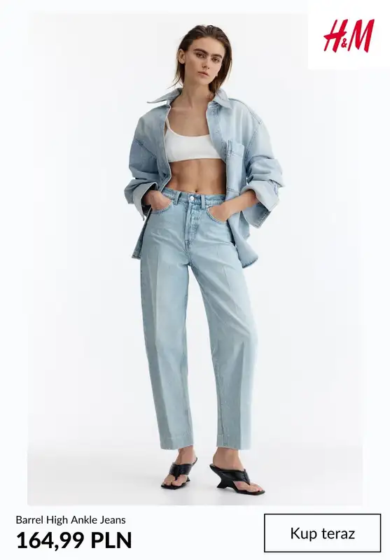 H&M - gazetka promocyjna Denim Edit dla niej od środy 15.04  - strona 7