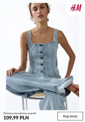 H&M - gazetka promocyjna Denim Edit dla niej od środy 15.04  - strona 8