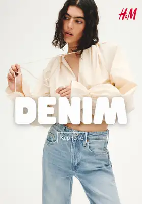 H&M - gazetka promocyjna Denim Edit dla niej od środy 15.04 