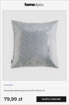 Poszewka dekoracyjna Glowish 45x45 cm