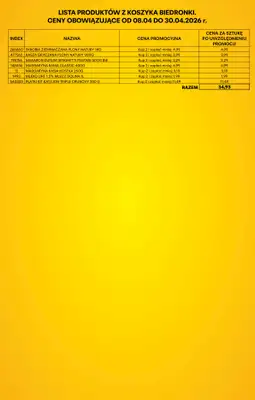 Biedronka - gazetka promocyjna Tani Koszyk od czwartku 09.04 do soboty 18.04 - strona 2