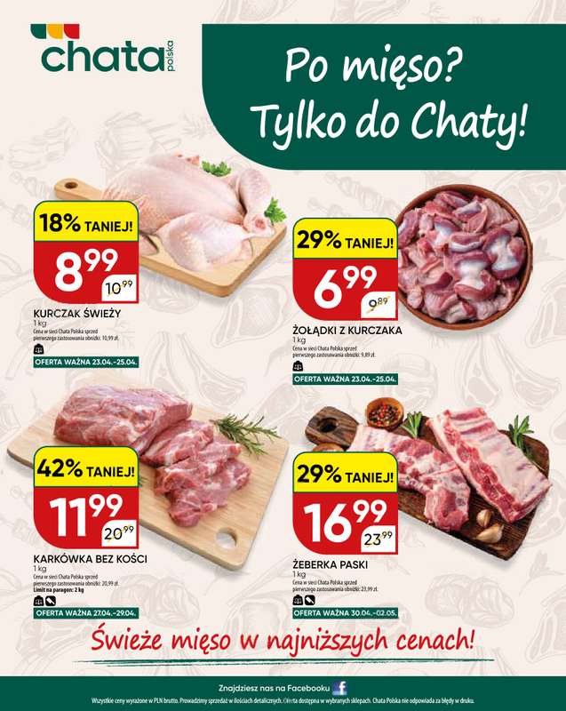 Chata Polska - gazetka promocyjna Gazetka 23.04-02.05  do soboty 02.05 - strona 24