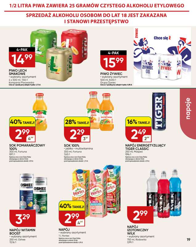 Chata Polska - gazetka promocyjna Gazetka 23.04-02.05  do soboty 02.05 - strona 19