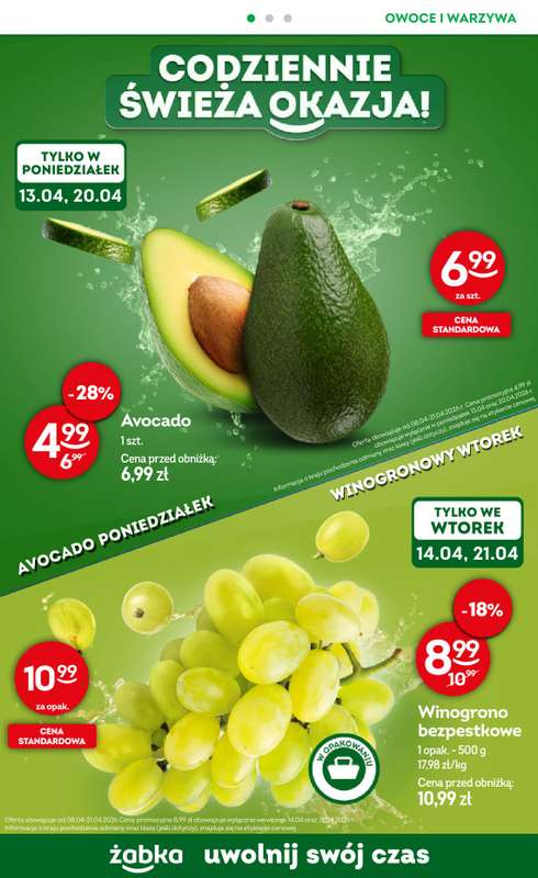 Żabka - gazetka promocyjna Gazetka Spożywcza od środy 08.04 do wtorku 21.04 - strona 4