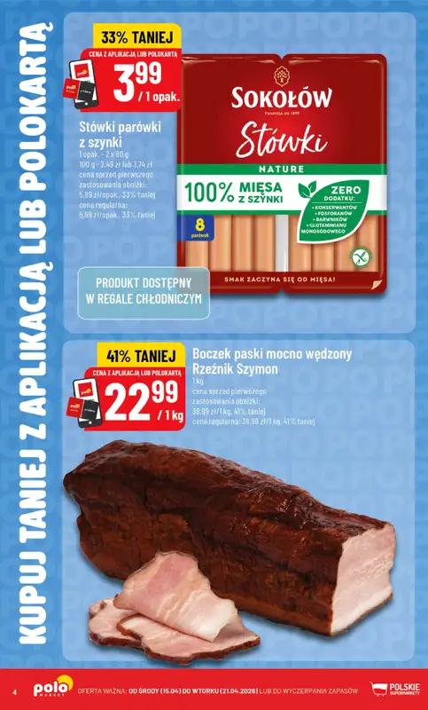 POLOmarket - gazetka promocyjna Kupuj taniej od środy 15.04 do wtorku 21.04 - strona 4