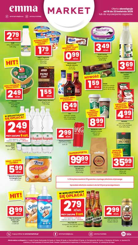 emma MARKET - gazetka promocyjna Plakaty promocyjne od czwartku 16.04 do środy 22.04 - strona 2