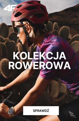 4F - gazetka promocyjna Kolekcja rowerowa – styl i wygoda na każdej trasie od środy 15.04 