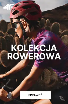 4F - gazetka promocyjna Kolekcja rowerowa – styl i wygoda na każdej trasie od środy 15.04 