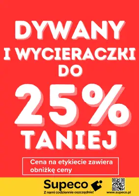 Supeco - gazetka promocyjna Dywany, chodniki od środy 15.04 do czwartku 30.04