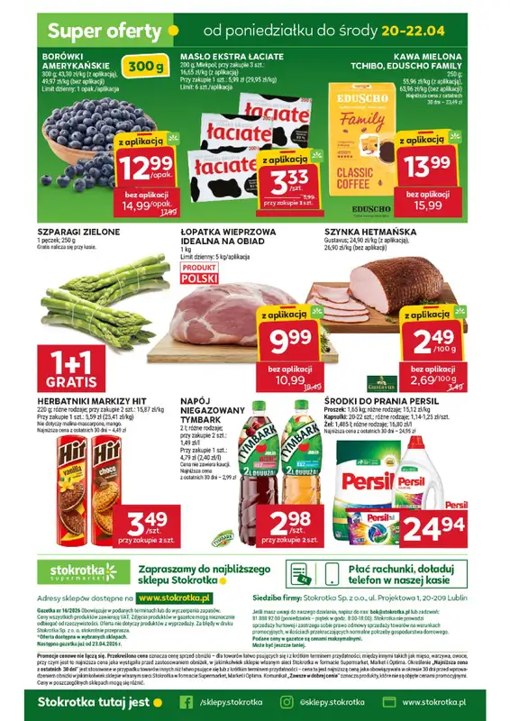 Stokrotka - gazetka promocyjna Gazetka Supermarket od czwartku 16.04 do środy 22.04 - strona 57
