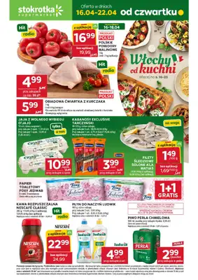 Stokrotka - gazetka promocyjna Gazetka Supermarket od czwartku 16.04 do środy 22.04