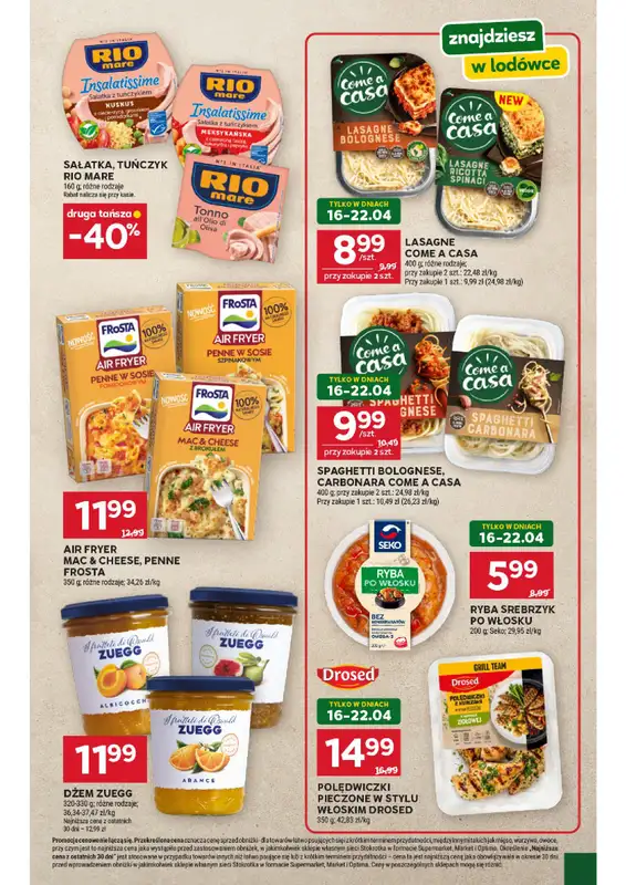 Stokrotka - gazetka promocyjna Gazetka Supermarket od czwartku 16.04 do środy 22.04 - strona 44