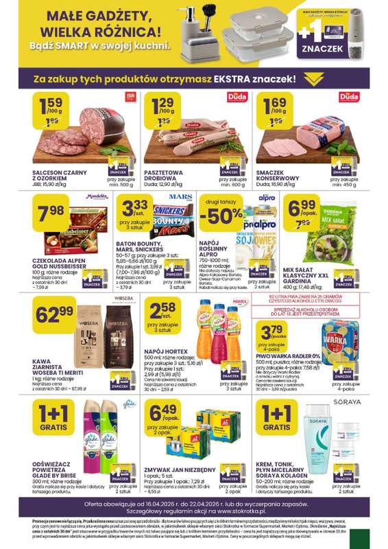 Stokrotka - gazetka promocyjna Gazetka Supermarket od czwartku 16.04 do środy 22.04 - strona 49