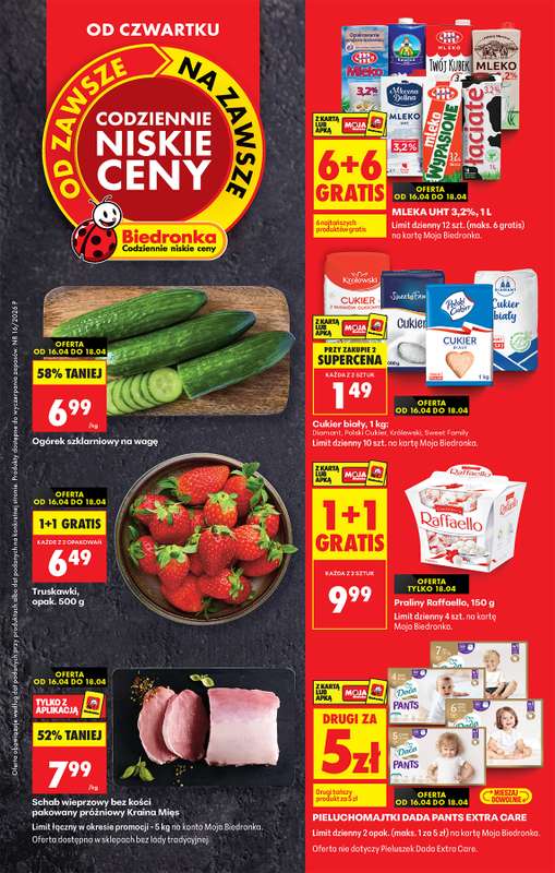 Biedronka - gazetka promocyjna Od czwartku od czwartku 16.04 do środy 22.04