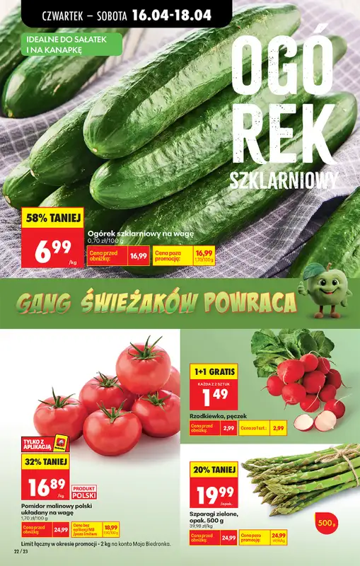 Biedronka - gazetka promocyjna Od czwartku, Z ladą tradycyjną od czwartku 16.04 do środy 22.04 - strona 30