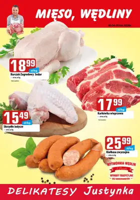 Delikatesy Justynka - gazetka promocyjna Plakaty promocyjne od czwartku 16.04 do niedzieli 19.04 - strona 2