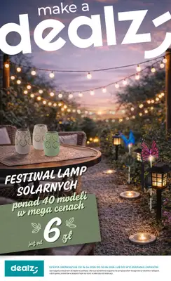 Dealz - gazetka promocyjna Festiwal lamp solarnych od czwartku 16.04 do wtorku 30.06