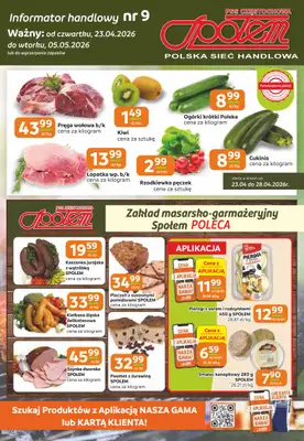 Społem Częstochowa - gazetka promocyjna Gazetka od czwartku 23.04 do wtorku 05.05