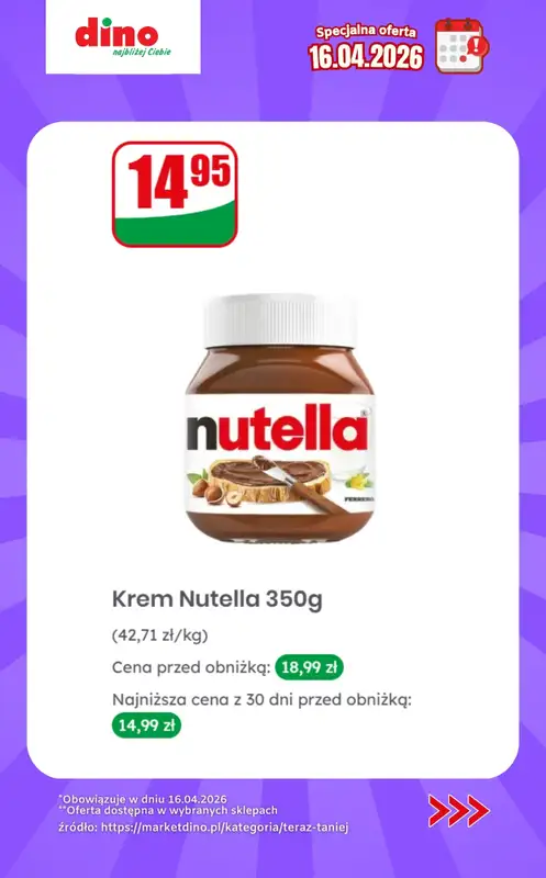 Dino - gazetka promocyjna Specjalna oferta na 16.04.2026 - promocje spoza gazetki od czwartku 16.04 do czwartku 16.04 - strona 7