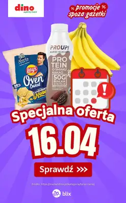 Dino - gazetka promocyjna Specjalna oferta na 16.04.2026 - promocje spoza gazetki od czwartku 16.04 do czwartku 16.04