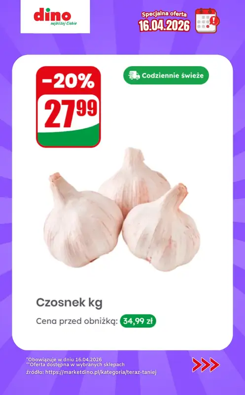 Dino - gazetka promocyjna Specjalna oferta na 16.04.2026 - promocje spoza gazetki od czwartku 16.04 do czwartku 16.04 - strona 4