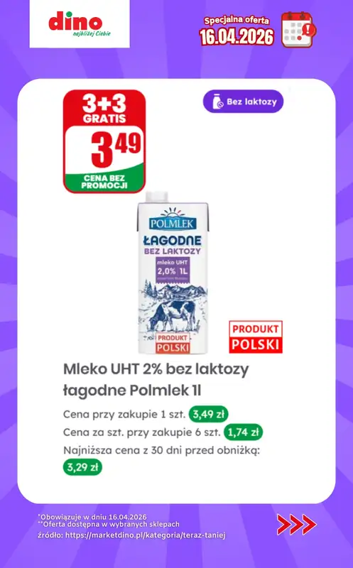 Dino - gazetka promocyjna Specjalna oferta na 16.04.2026 - promocje spoza gazetki od czwartku 16.04 do czwartku 16.04 - strona 5