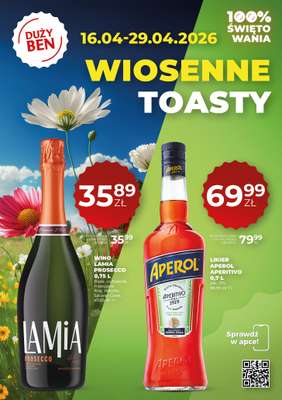 Duży Ben - gazetka promocyjna Gazetka alkoholowa od czwartku 16.04 do środy 29.04