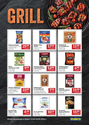 Makro - gazetka promocyjna Ulotka grill od czwartku 16.04 do niedzieli 03.05